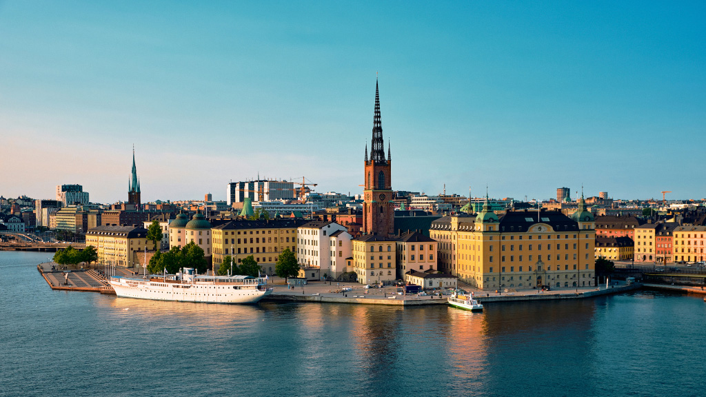 Bild på Stockholm, huvudstaden i Sverige och en del av Europeiska unionen.