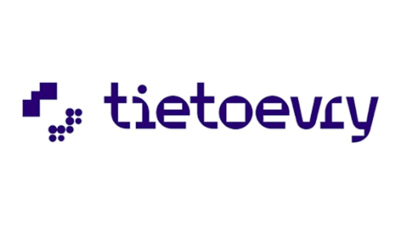 Logotyp för TietoEVRY, ett företag inom IT-sektorn som har samarbetat med Barona.