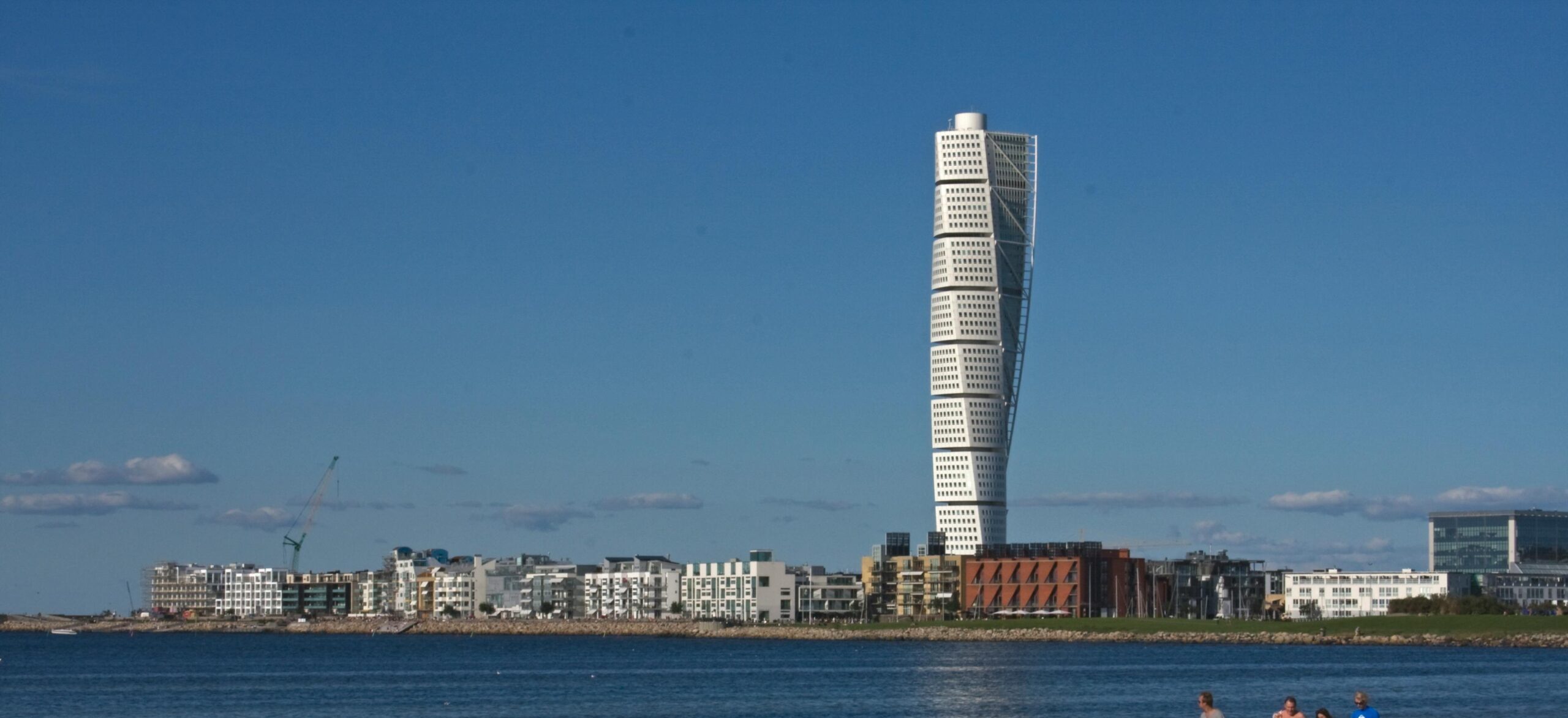 Dekorativ bild på Malmös västra hamnen